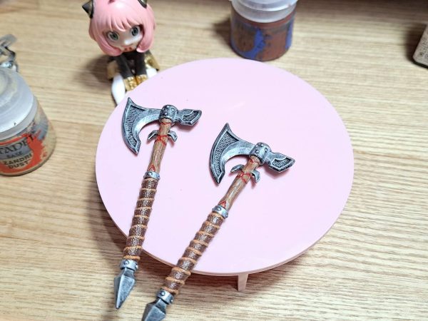 斧頭武器透明綠素模塗裝