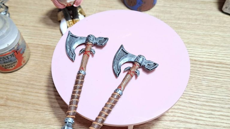 斧頭武器透明綠素模塗裝